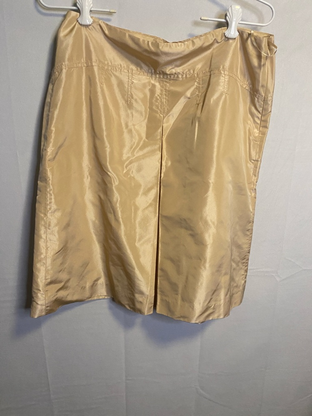 J. Crew Champagne Satin Mini Skirt